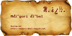 Mágori Ábel névjegykártya