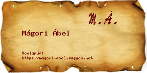 Mágori Ábel névjegykártya