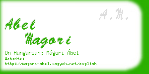 abel magori business card